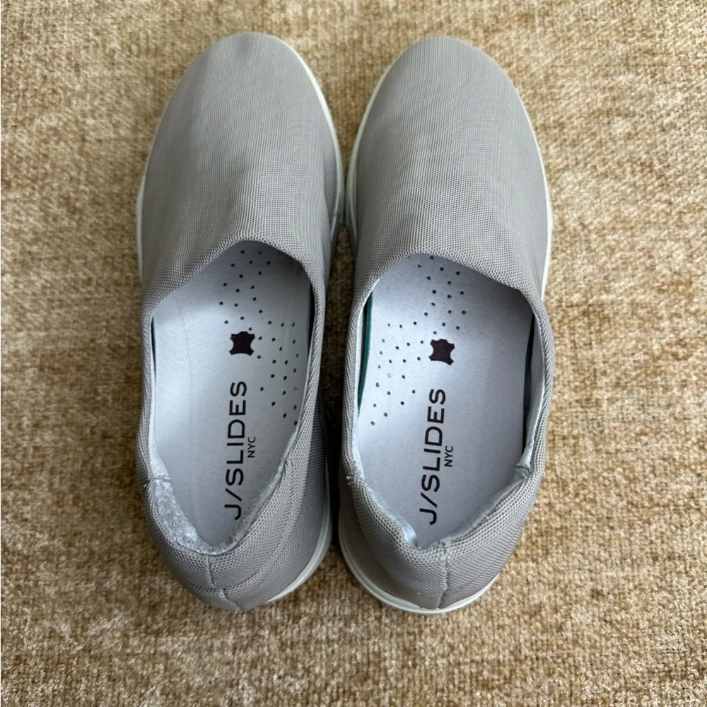Jslides Jollie Stretch Slip-On Grey Sneakers Size 6.5